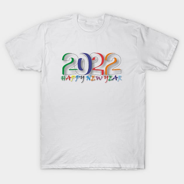 New Year 2022 T-Shirt by MOZA Designs